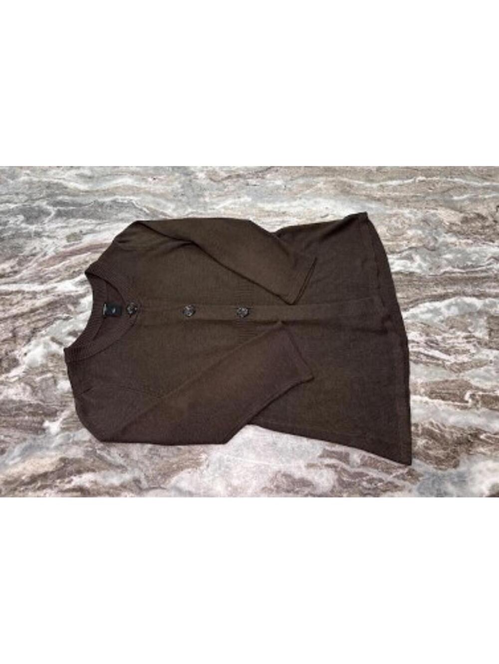 🍫 Ann Taylor Truffle Button‑Front Cardigan – Size L Classic - Picture 2 of 7